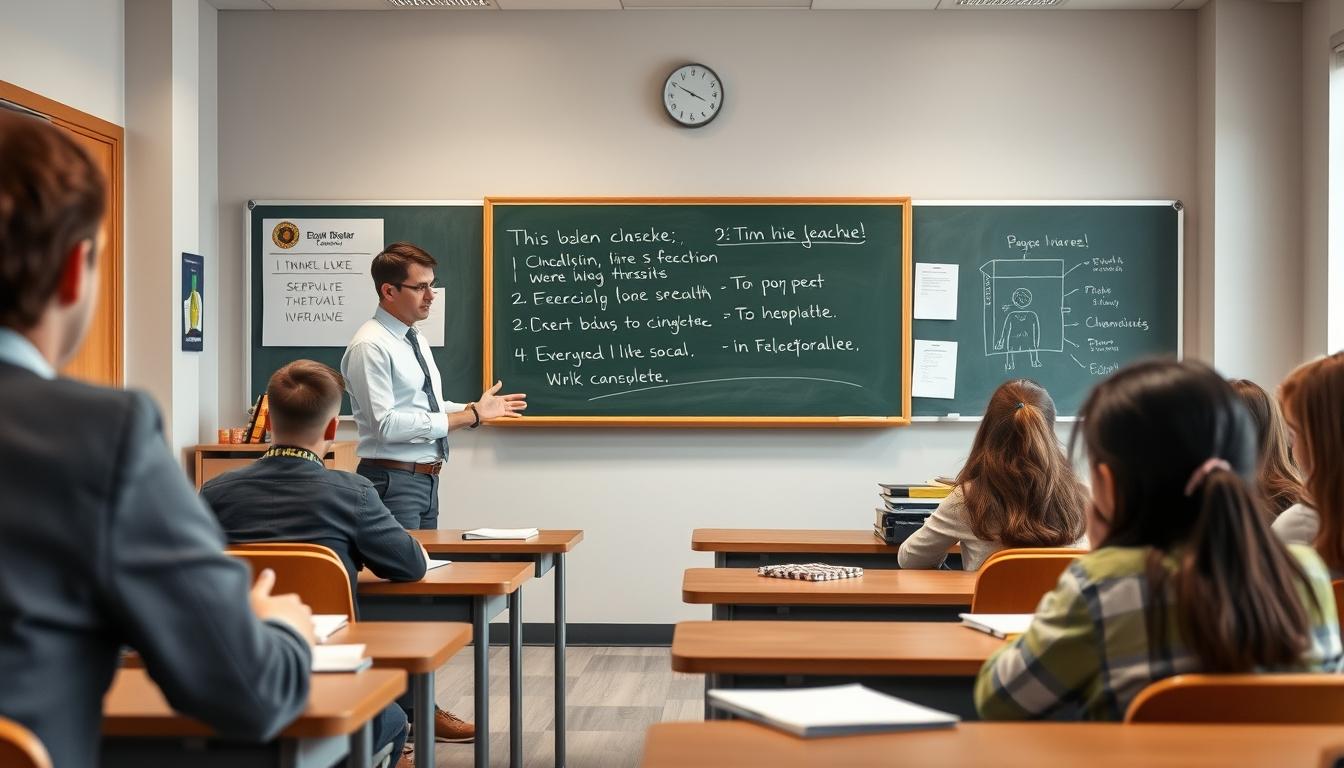 Structured study materials and learning resources on a desk